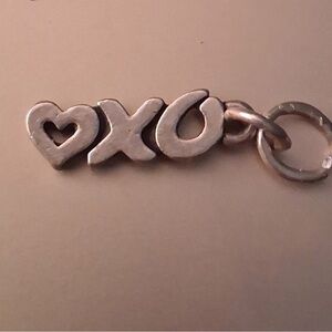 James Avery Silver XO Heart Bracelet Charm